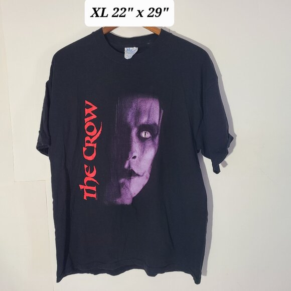 Vintage 2004 The Crow Movie Promo Black XL T-Shirt Brandon Lee Y2K - Picture 1 of 5